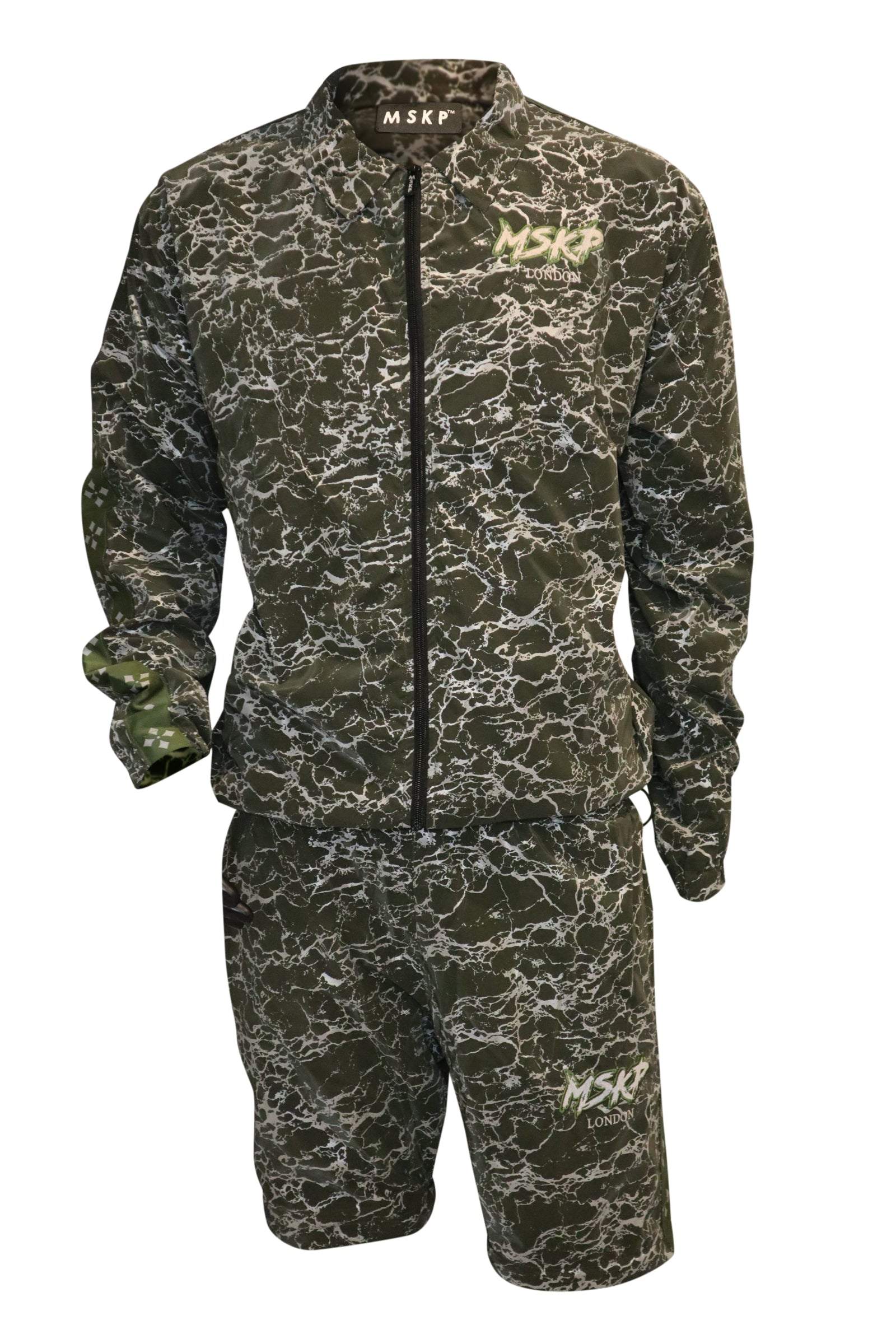 MSKP Marble Effect Shell Tracksuit
Command attention with this premium marble-effect shell tracksuit  a refined fusion of modern artistry and elevated streetwear desMSKP Marble Effect Shell Tracksuit