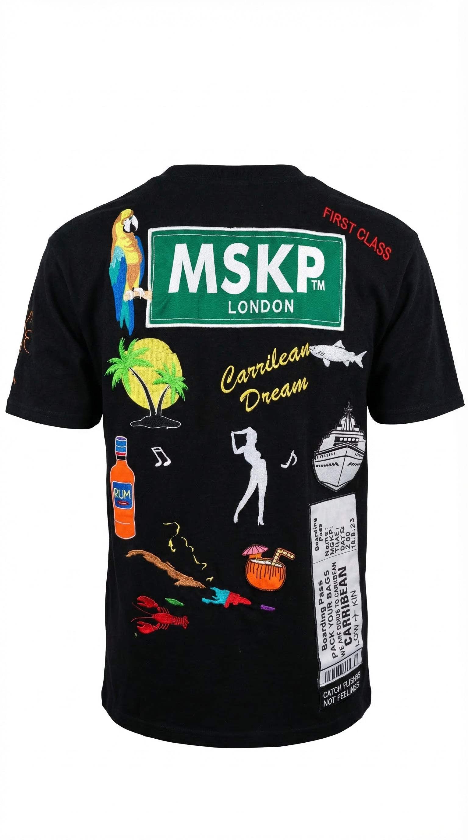MSKP Caribbean Dream T-Shirt men's premium tropical streetwear with breathable fabric and modern minimalist design