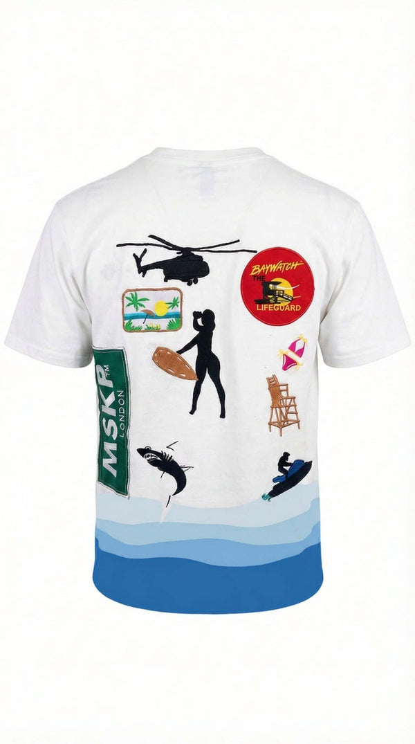 MSKP Baywatch T-Shirt in vintage style with coastal summer vibes and modern streetwear design