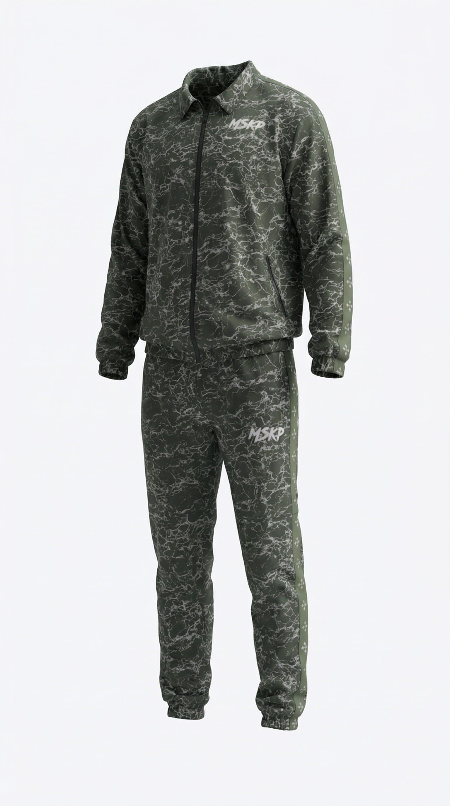 MSKP Marble Effect Shell Tracksuit
Command attention with this premium marble-effect shell tracksuit  a refined fusion of modern artistry and elevated streetwear desMSKP Marble Effect Shell Tracksuit