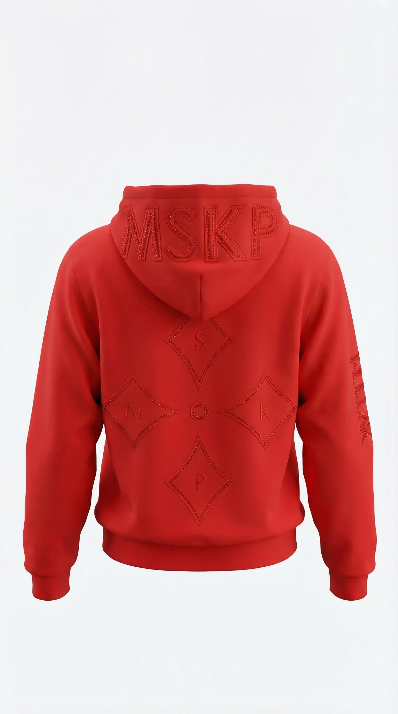MSKP MIRAGE HEAVYWEIGHT 450GSM cotton hoodie with full embroidery and full-zip design