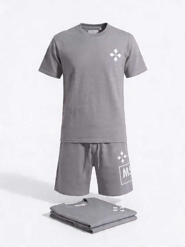 MSKP London Silent Authority Set luxury two piece matching top and pants with minimalist black streetwear design and subtle branding